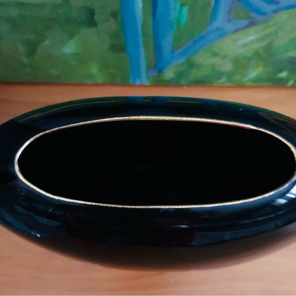 80's Blue Iris Vase - Otagiri Japan - Purple Iris Vase - 80's Floral Vase - Picture 3 of 16